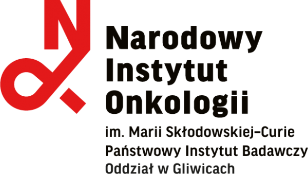 Logo Narodowy Instytut Onkologii im. Marii Skłodowskiej-Curie - Panstwowy Instytut Badawczy. Oddział w Gliwicach