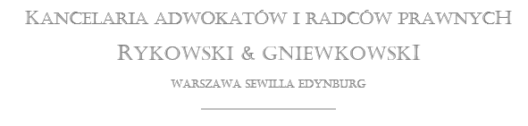 Logo Kancelaria Adwokacka Robert Rykowski