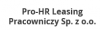 Logo Pro-HR Leasing Pracowniczy Sp. z o.o.