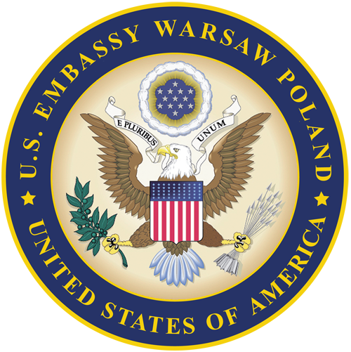 Logo Ambasada Stanów Zjednoczonych w Warszawie