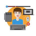 Praca biurowa - grafik